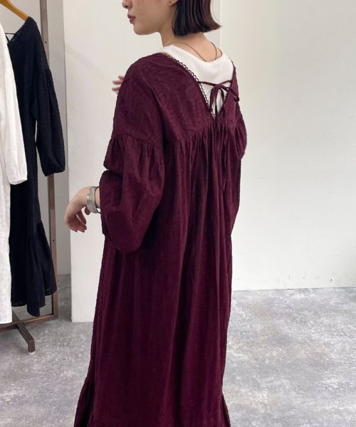 コットンジャガードワンピース 