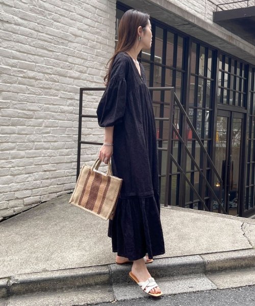 コットンジャガードワンピース 