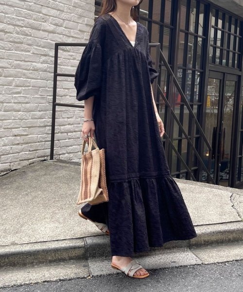 コットンジャガードワンピース 