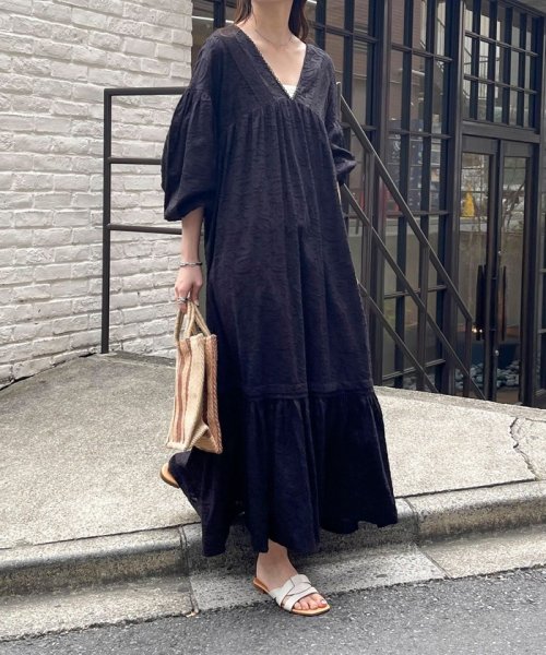 コットンジャガードワンピース 