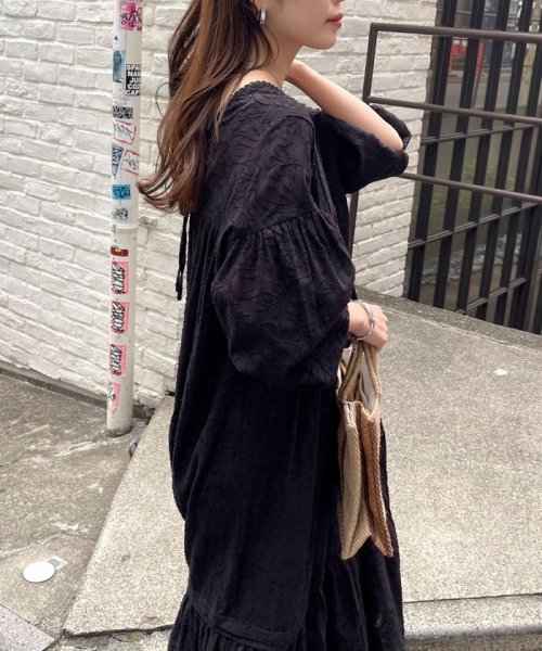 コットンジャガードワンピース 