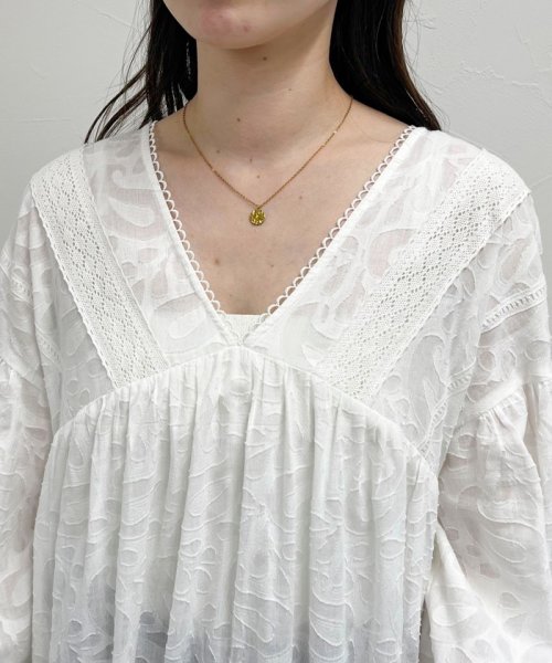 コットンジャガードワンピース 