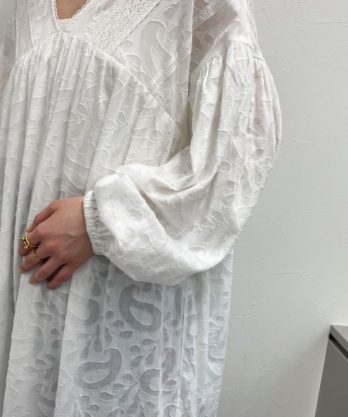 コットンジャガードワンピース 