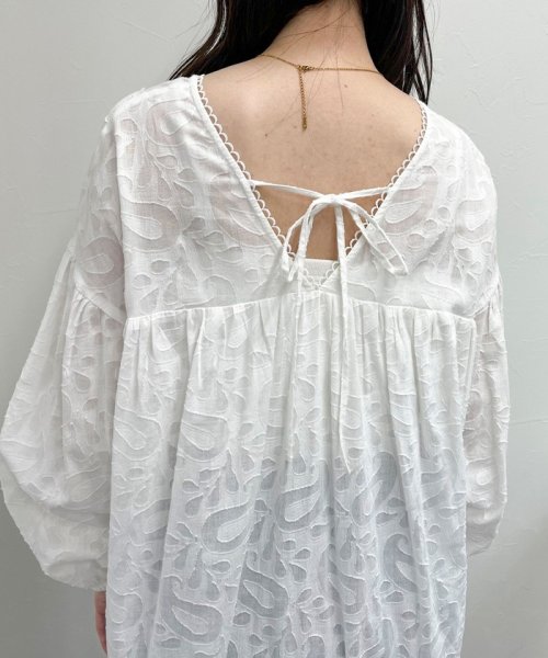 コットンジャガードワンピース 