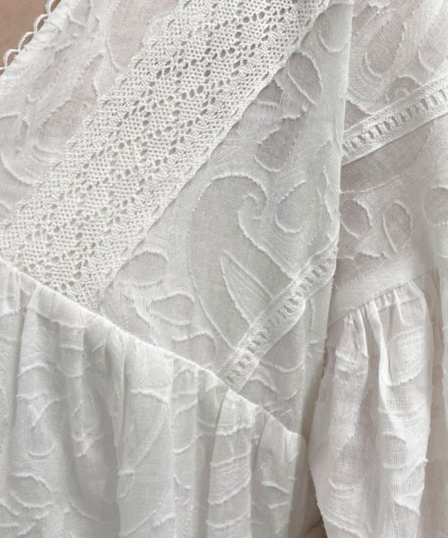 コットンジャガードワンピース 