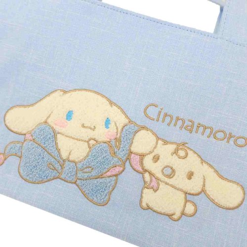 cinemacollection(シネマコレクション)/シナモロール ランチバッグ サガラ刺繍トートバッグ サンリオ ヤスダ通商 ミニバッグ ハンドバッグ 手提げバッグ キャラクター グッズ /img03