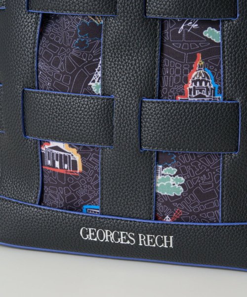 GEORGES RECH(ジョルジュ・レッシュ)/PARIS MAPバスケットショルダーバッグ/img12