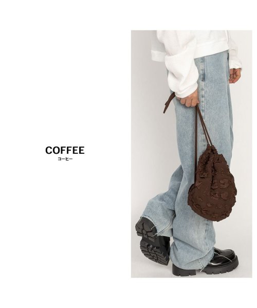 SVEC(シュベック)/ナップサック レディース 巾着 ショルダーバッグ かわいい 韓国ファッション ナップリュック ナップザック 筒型 2way 小さめ コンパクト 軽量 軽い 鞄/img11