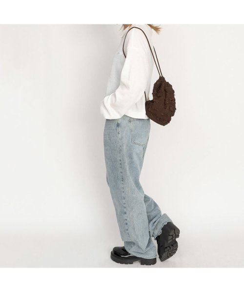 SVEC(シュベック)/ナップサック レディース 巾着 ショルダーバッグ かわいい 韓国ファッション ナップリュック ナップザック 筒型 2way 小さめ コンパクト 軽量 軽い 鞄/img15