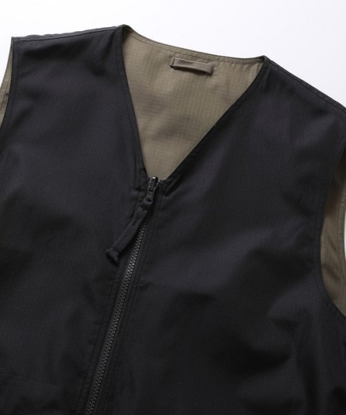 FUSE(フューズ)/【TAION/タイオン】NON DOWN MILITARY REVERSIBLE V NECK VEST/img03