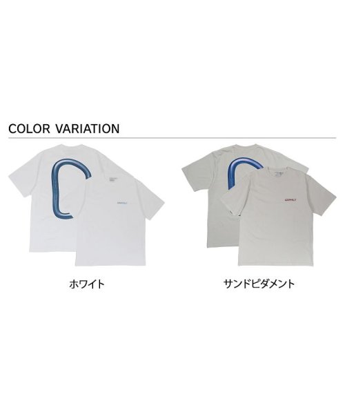 GRAMICCI(グラミチ)/GRAMICCI グラミチ Tシャツ 半袖 カラビナ メンズ CARABINER TEE ホワイト グレー 白 G4SU－T074/img02