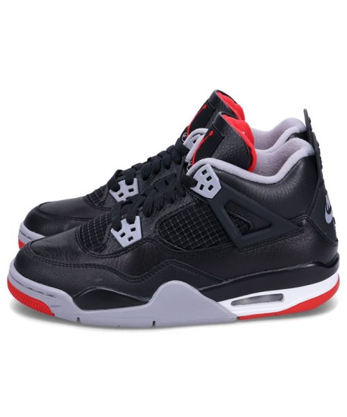 NIKE(NIKE)/NIKE AIR JORDAN 4 RETRO GS ナイキ エアジョーダン4 レトロ スニーカー レディース ブラック 黒 FQ8213－006/img03