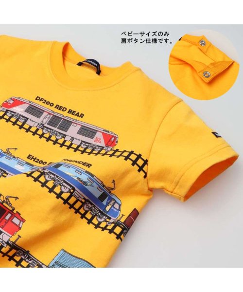 moujonjon(ムージョンジョン)/【子供服】 moujonjon (ムージョンジョン) 日本製 JR貨物電車線路繋がり半袖Tシャツ 90cm～130cm F32813/img03