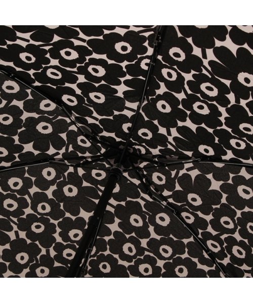 Marimekko(マリメッコ)/マリメッコ 傘 ミニ マニュアル ナノ ウニッコ 折り畳み傘 ブラック レディース MARIMEKKO 092688 990/img04