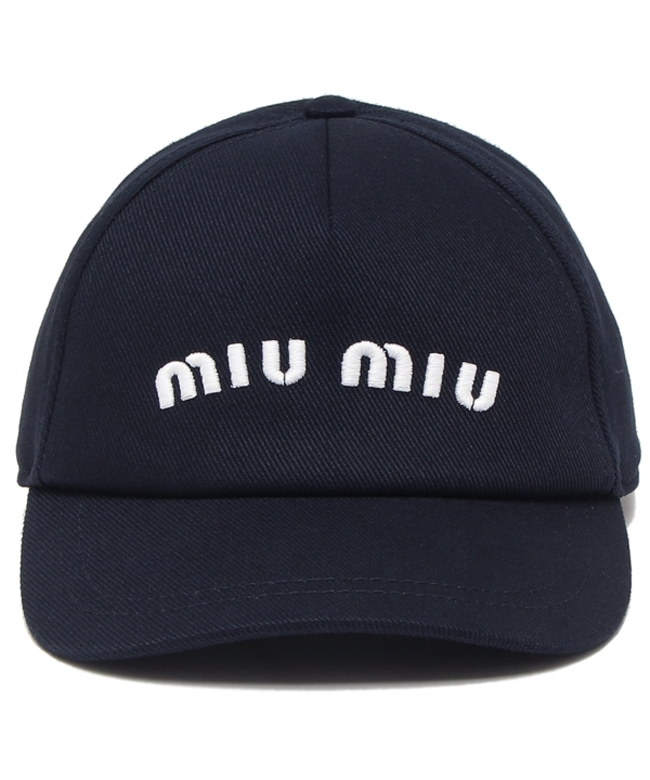 最終値下げ miumiu ロゴ ベースボール キャップブラック 新品未使用黒