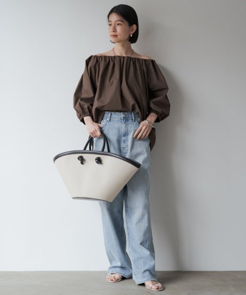 PAL OUTLET(パル　アウトレット)/【Loungedress】【GALENA/ガレナ】LINEN FAN BAG/img01