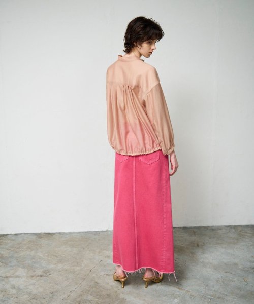 シアードレープブルゾン 