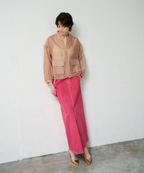 シアードレープブルゾン 