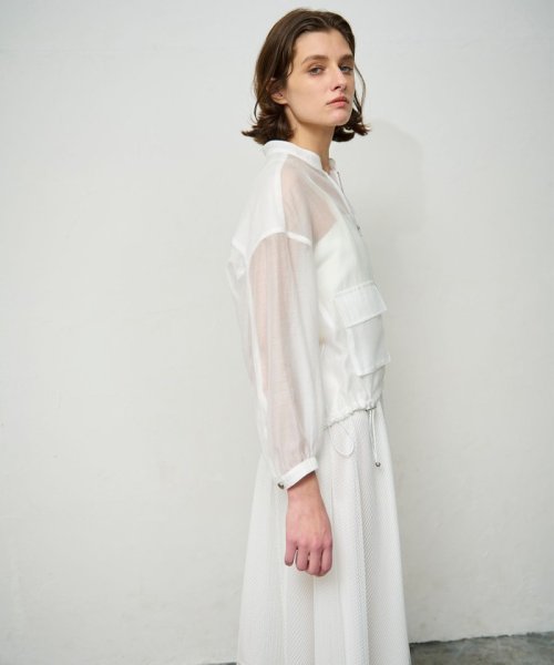 シアードレープブルゾン 