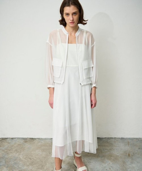 シアードレープブルゾン 