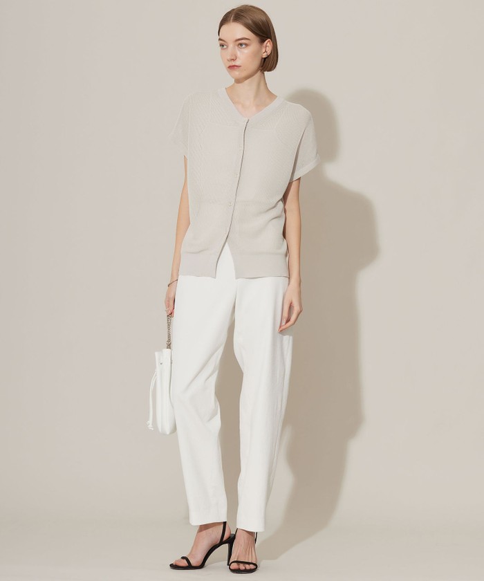 【美品】 ICB サマーニット セール】 【CLASSY.1月号掲載・洗える】VIS/PEスムース
