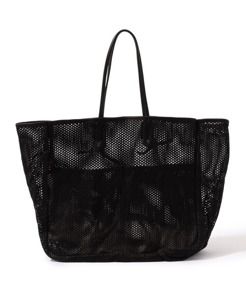 TOMORROWLAND GOODS(TOMORROWLAND GOODS)/AMIACALVA WASHED LEATHER MESH TOTE L トートバッグ/img01