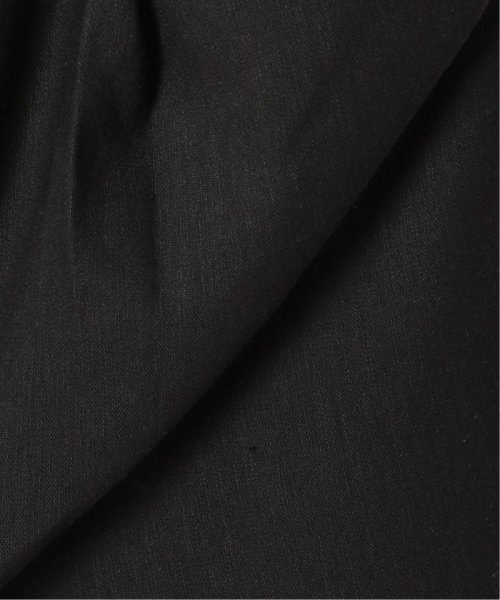 リネンブレンドタックワイドパンツ レーヨン47％