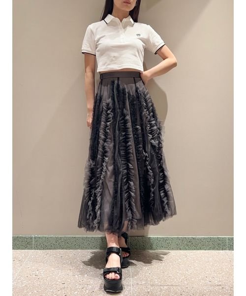 ランダムフリルチュールスカート 予めご了承ください