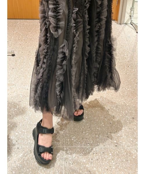 ランダムフリルチュールスカート 予めご了承ください