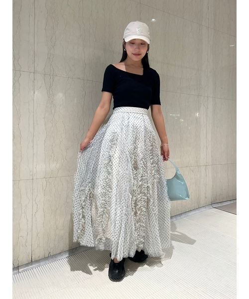 ランダムフリルチュールスカート 予めご了承ください