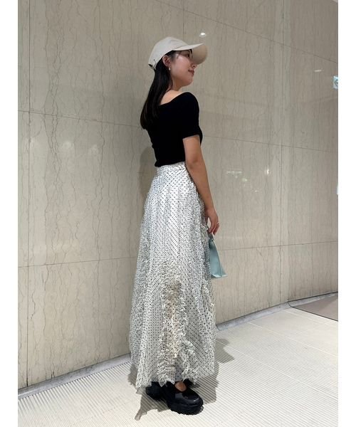 ランダムフリルチュールスカート 予めご了承ください