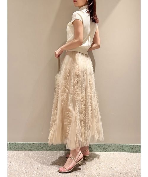 ランダムフリルチュールスカート 予めご了承ください