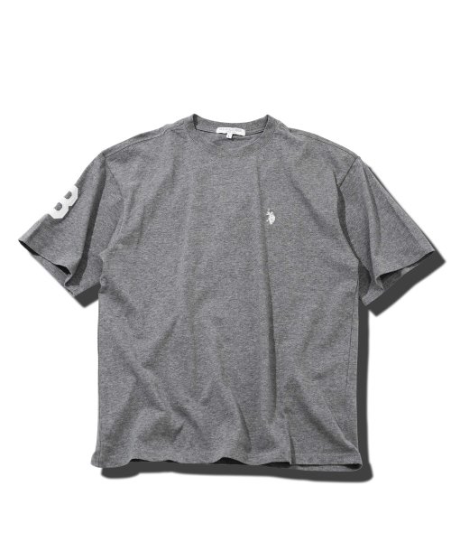 JIGGYS SHOP(ジギーズショップ)/US.POLO ASSN.(ユーエスポロアッスン) ブランド別注オーバーサイズナンバリングTシャツ / Tシャツ メンズ ティーシャツ 半袖 クルーネック/img08