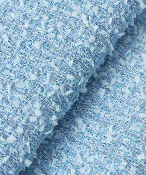 【セットアップ対応商品】ジオリカラメツイードハイウエストタイトスカート こちらの商品はボトムス単品でのお届けになります フィッティングモデル 詳細画像 172cm B82 W66 H92　着用サイズ：02