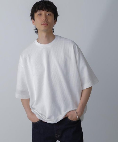 nano・universe(ナノ・ユニバース)/シルケットサッカーワイドTシャツ 半袖/img14