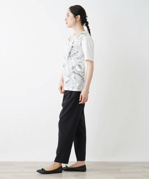 Leilian PLUS HOUSE(レリアンプラスハウス)/リーフ柄Tシャツ【ROCHAS Premiere】/img18