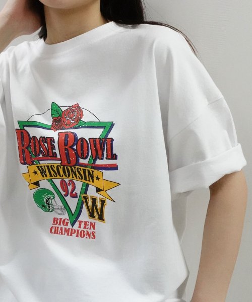 LOWYBYCORNERS(コーナーズ)/ROSEBOWLプリントTシャツ/img05