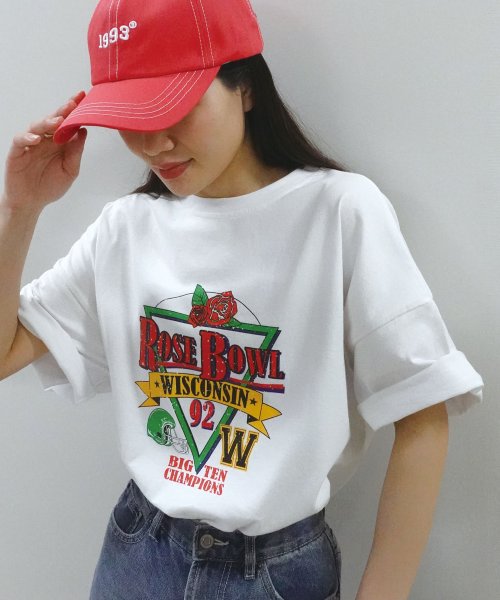 LOWYBYCORNERS(コーナーズ)/ROSEBOWLプリントTシャツ/img06