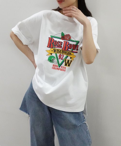 LOWYBYCORNERS(コーナーズ)/ROSEBOWLプリントTシャツ/img16