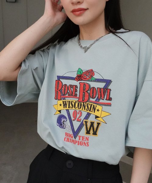 LOWYBYCORNERS(コーナーズ)/ROSEBOWLプリントTシャツ/img14