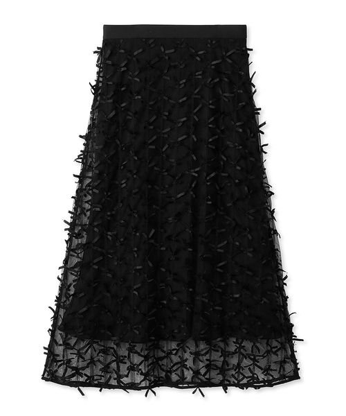 【WEB限定カラー】リボンマテリアルスカート UO1494198207(11550円)