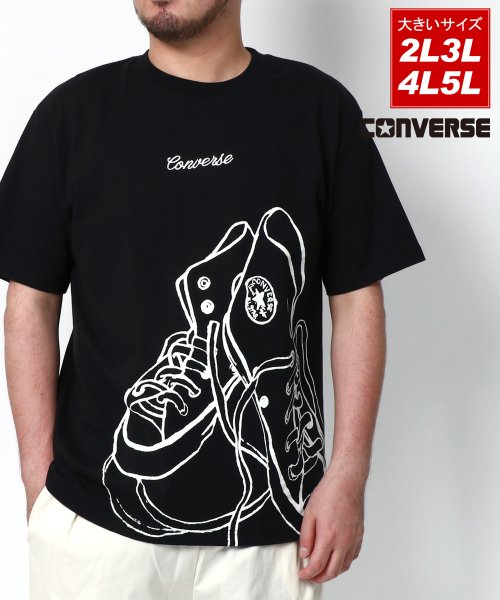 MARUKAWA(大きいサイズのマルカワ)/【CONVERSE】コンバース 大きいサイズ 2L 3L 4L 5L 総柄 ビッグ プリントT 半袖Tシャツ メンズ ブランド/img02