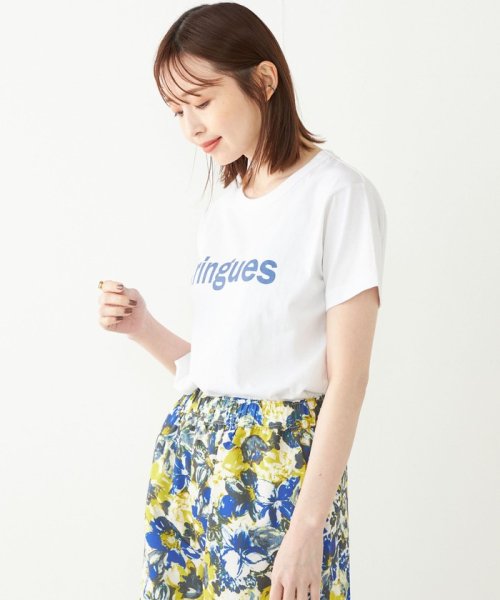 SHIPS Colors WOMEN(シップスカラーズ　ウィメン)/SHIPS Colors:FRINGUES ロゴ プリント TEE/img30