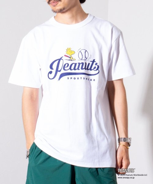 GLOSTER(GLOSTER)/【PEANUTS/ピーナッツ】プリント リンガーTシャツ /img24