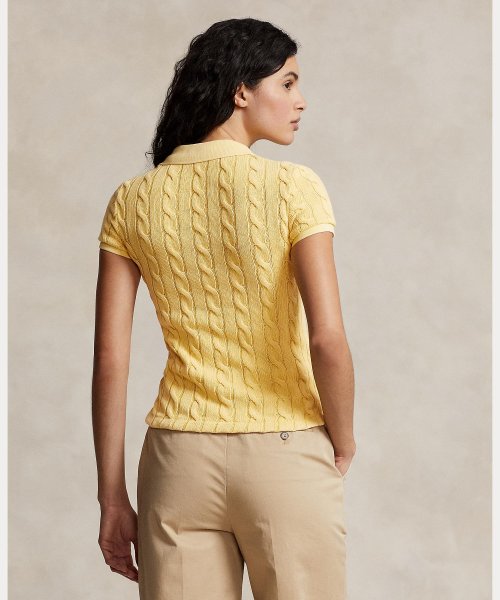 ケーブルニット ポロシャツ Ralph Cotton TM