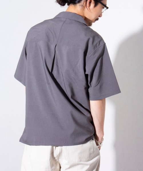 GLOSTER(GLOSTER)/【GLOSTER/グロスター】フレンチブルドッグ刺繍 COOLMAX オープンカラーシャツ/img35