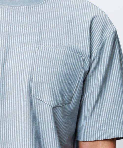 marukawa shonan(marukawa shonan)/サッカー地 裾レイヤードTシャツ 半袖 無地 ポケット メンズ きれいめ カジュアル /img13