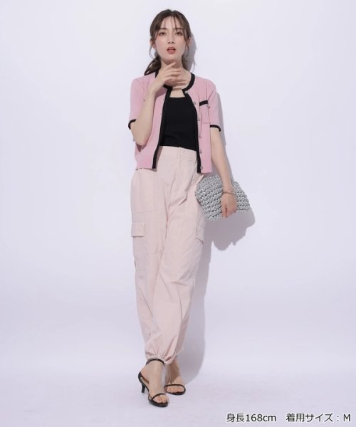 半袖キラキラニットジャケット 半袖キラキラニットジャケット YWU1225097602(9295円)