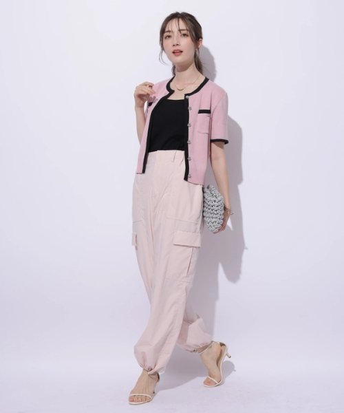 半袖キラキラニットジャケット 半袖キラキラニットジャケット YWU1225097602(9295円)