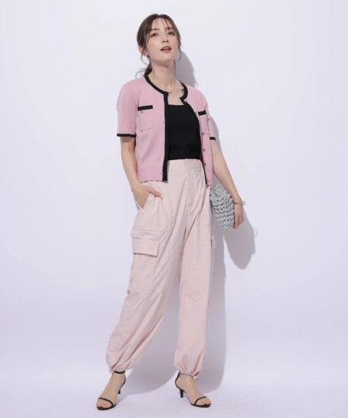 半袖キラキラニットジャケット 半袖キラキラニットジャケット YWU1225097602(9295円)